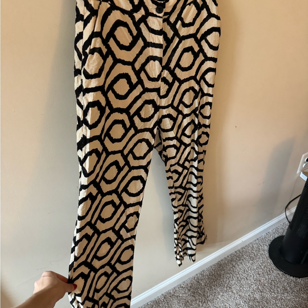 Patterned Linen Pants - image 2